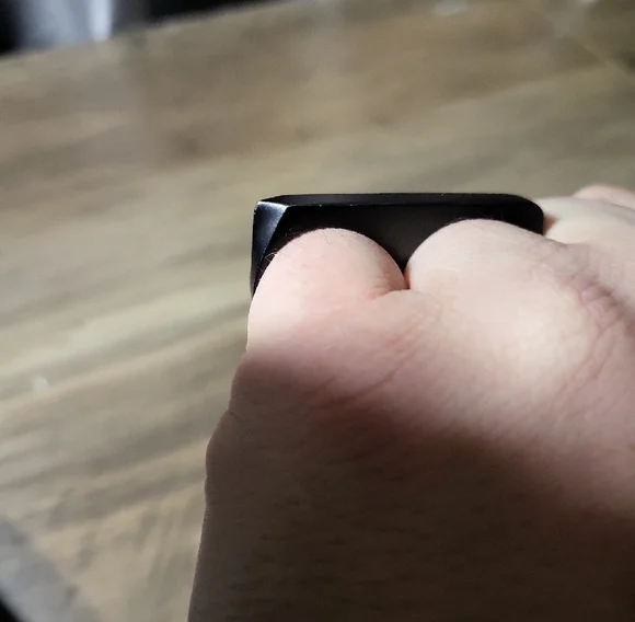 VITALY -  Black Double Finger Ring SIZE 8 And 9 - Picture 7 of 9